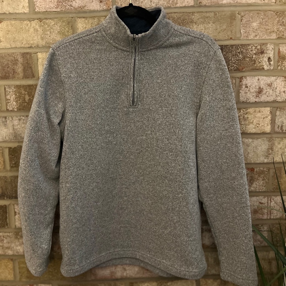 Gray Men’s IZOD Long Sleeve Quarter Zip Jacket Size Small